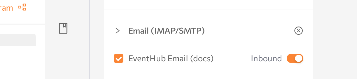 agent page Communication channels card with the Email (IMAP/SMTP) connection ticked and Inbound enabled